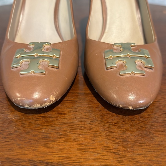 Tory Burch wedge heel chestnut size 8 - Picture 3 of 7